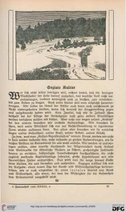 33: Soziale Kultur