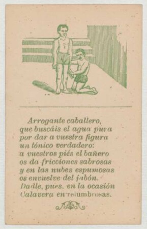 15: Arrogante caballero, que buscáis el agua pura, ...