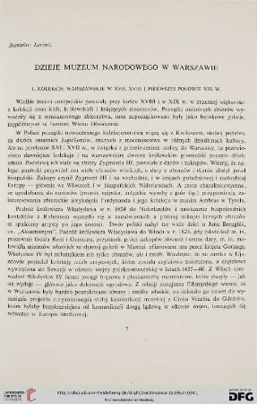 6: Dzieje Muzeum Narodowego w Warszawie