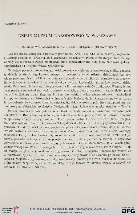 6: Dzieje Muzeum Narodowego w Warszawie