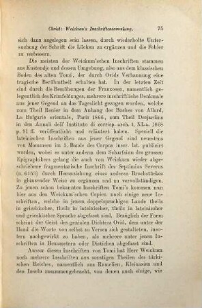 Weickum's Inschriftensammlung aus der Türkei