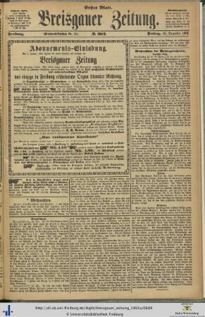 25.12.1891 (Erstes Blatt)