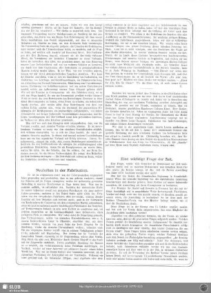 Neuheiten in der Fabrikation