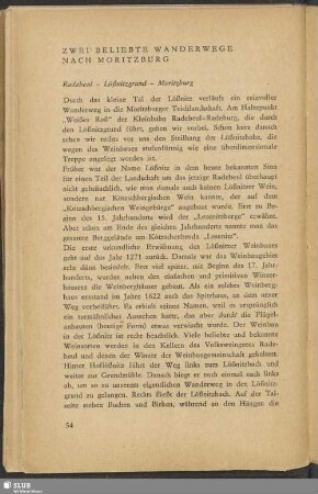 Zwei Beliebte Wanderwege Nach Moritzburg
