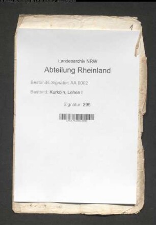 Eingabe wegen der nassauischen Lehen