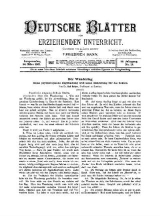 Der Wandertag : (Schluß)