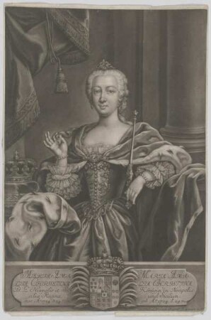 Bildnis von Maria Amalia Christina, Königin in Neapolis und Sicilien