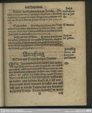 Anruffung Gottes und Seines heiligen Namens