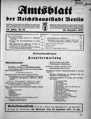 1937,52: Nr. 52, 28. Dezember 1937