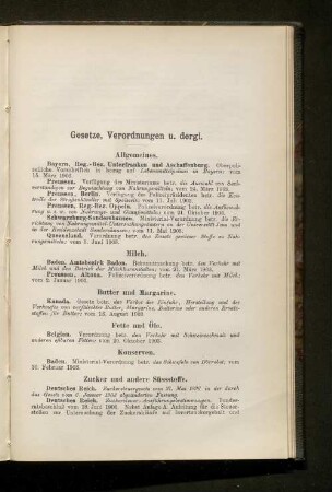 Gesetze, Verordnungen u. dergl.