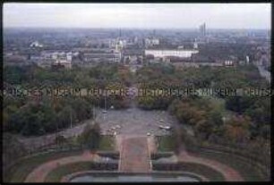 Leipzig, Blick vom Völkerschlacht-Denkmal