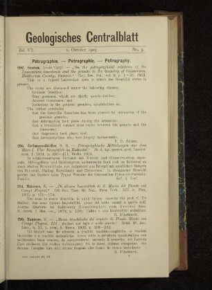 1. Oktober 1905. No. 3.