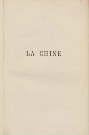 La Chine