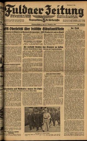 Ausgabe vom Samstag, den 06. Dezember 1941.