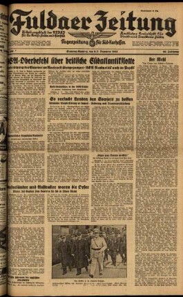Ausgabe vom Samstag, den 06. Dezember 1941.
