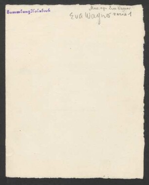 Vermählungsanzeige von Eva Wagner mit Houston Stewart Chamberlain : Dezember 1908
