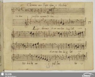 Clemens non Papa, Jacobus: Ego dormio et cor meum vigilat