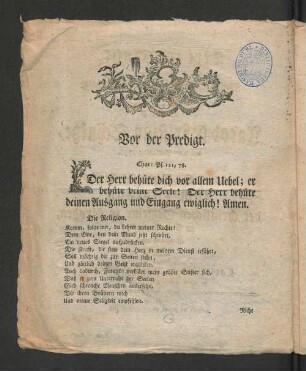 [Text zur Musik, als der Wohlehrwürdige, ... Herr Jacob Christian Schulze, ...]
