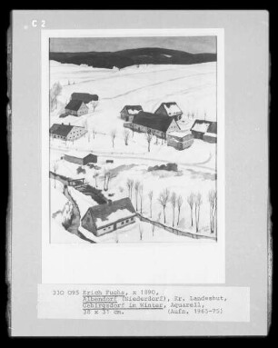 Gebirgsdorf im Winter (Albendorf)