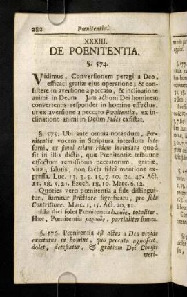 282-295, XXXIII. De Poenitentia. XXXIV. De Fide.