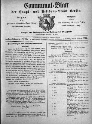 1865,52: No. 52, 24. Dezember 1865