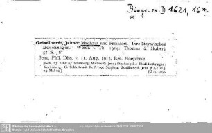 Biographiae eruditorum D 1621,16.m: Biographiae eruditorum D 1621,16.m