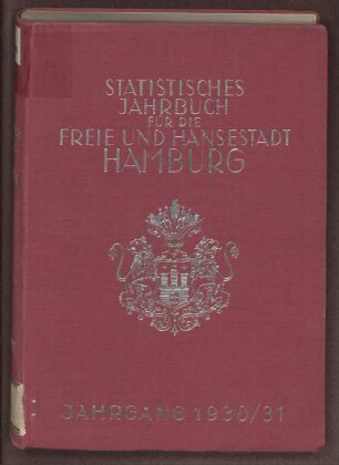 1930/31: Statistisches Jahrbuch
