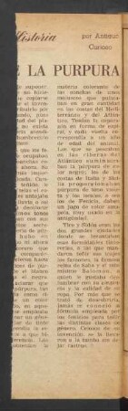 [...] la purpura : Historias de la historia