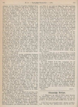 564-567 Literarische Notizen