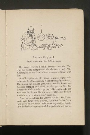 Erstes Kapitel Beim Alten mit der Schusterkugel