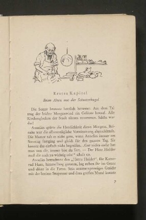 Erstes Kapitel Beim Alten mit der Schusterkugel