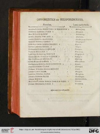 Opponentes et Respondentes