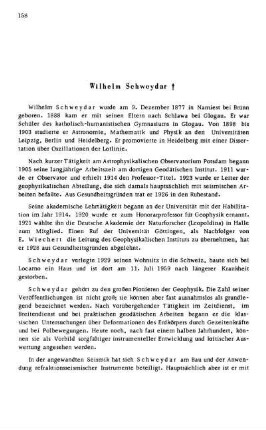 Wilhelm Schweydar †