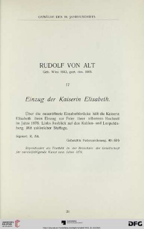 Meister des 19 Jahrhunderts. Vorwiegend Altwiener (Nr. 17-56)