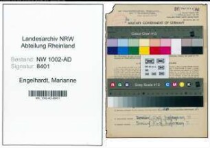 Entnazifizierung Marianne Engelhardt, geb. 02.08.1921 (Verw.Angestellte)