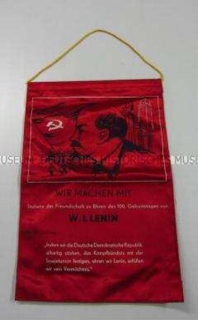 Ereignisbanner zum 100. Geburtstag Lenins