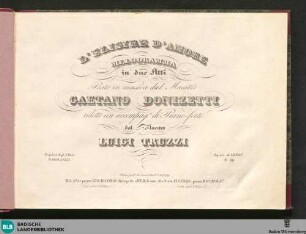 L' elisir d'amore : melodramma in due atti