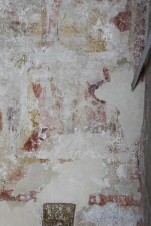 Szenen aus Heiligenlegenden — Malerei an der nördlichen Tonnenwand — Wandbild