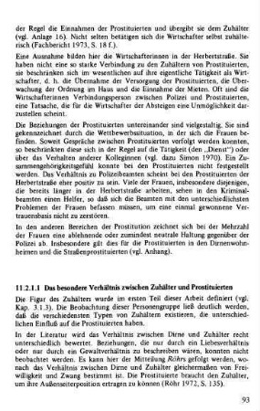 11.2.1.1 Das Verhältnis zwischen Prostituierten und Zuhälter