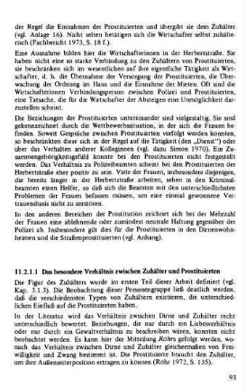 11.2.1.1 Das Verhältnis zwischen Prostituierten und Zuhälter