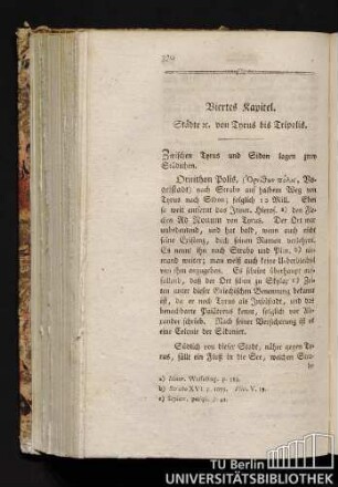 Viertes Kapitel. Städte von Thyrus bis Tripolis.