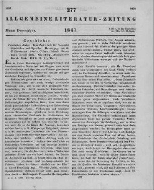 Friesisches Archiv. Eine Zeitschrift für friesische Sprache. Hrsg. v. H. G. Ehrentraut. Bd. 1. Oldenburg: Schulze 1847