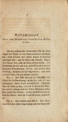 Betrachtungen über eine Sammlung krankhaften Elfenbeins