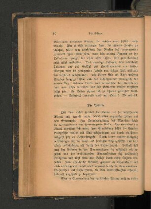 Die Wärme.