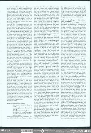 Noch einmal: „Design in der sozialistischen Gesellschaft“ in Heft 5/88 : Rezensionen
