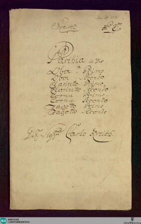 Partitas - Don Mus.Ms. 1110 : winds; E|b