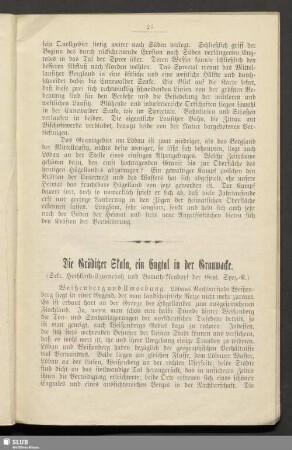 Die Gröditzer Skala, ein Engtal in der Grauwacke