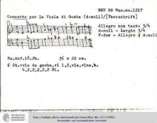 Konzert d-moll
