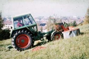 Fotografie: Erntetechnik, Mähwerk, Trommelmähwerk, Frontmähwerk, Geräteträger, Doppelmessermähwerk