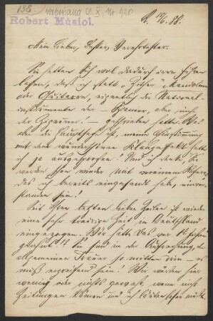 Brief an Friedrich Wilhelm Jähns : 18.06.1888